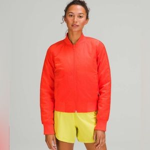 Lululemon Non Stop Bomber Reversible Jacket: Autumn Red sz8 RARE